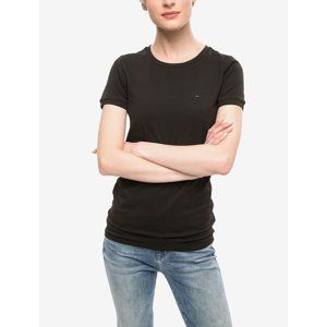 Tommy Hilfiger dámské černé tričko Basic - L (003)